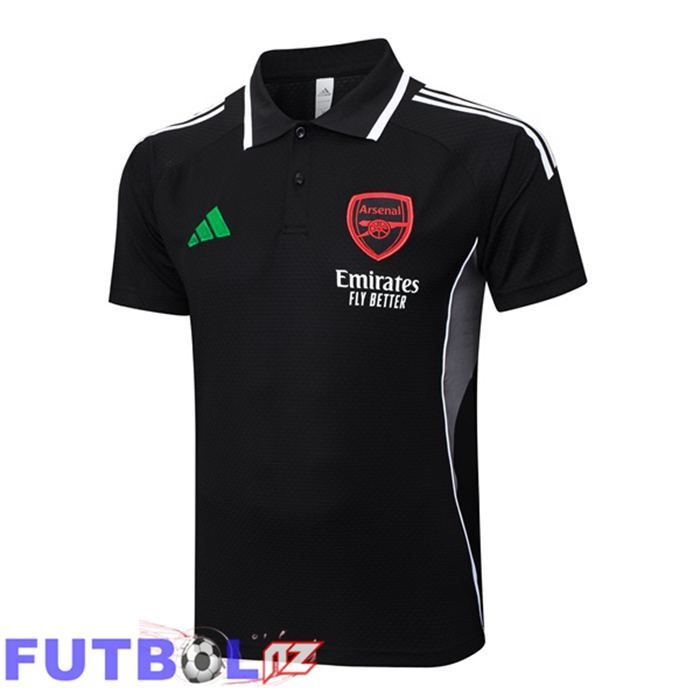 Camiseta Polo Arsenal Negro 2025/2026