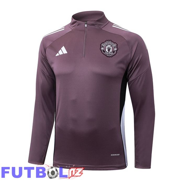 Sudadera De Entrenamiento Manchester United Púrpura 2025/2026