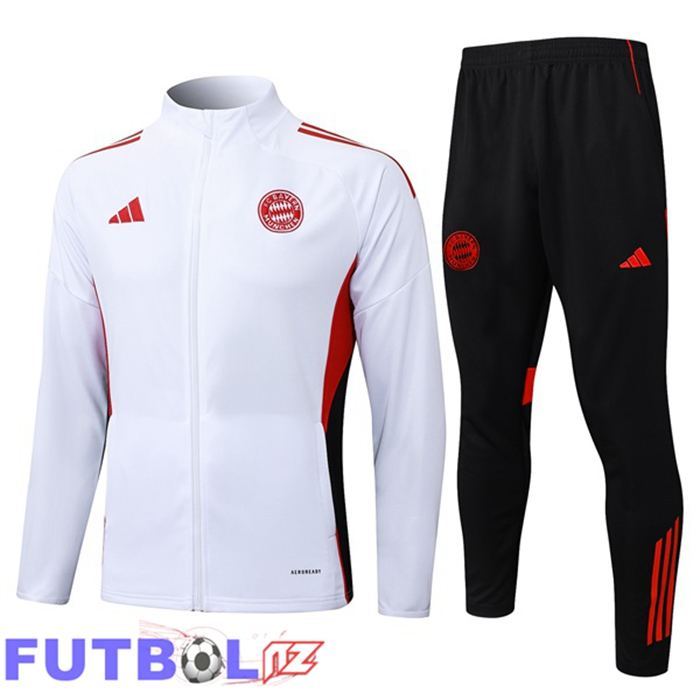 Chandal Equipos De Futbol - Chaqueta Bayern Munich Blanco 2025/2026