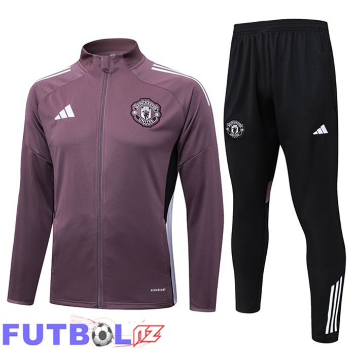 Chandal Equipos De Futbol - Chaqueta Manchester United Púrpura 2025/2026