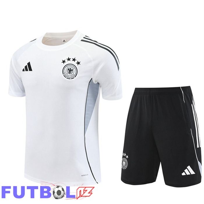 Camiseta Entrenamiento Alemania + Cortos Blanco 2025/2026