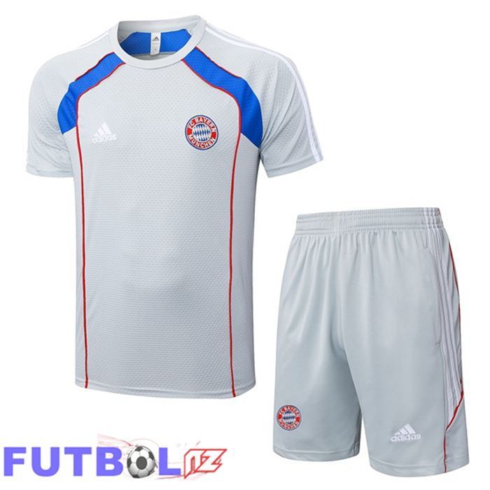 Camiseta Entrenamiento Bayern Munich + Cortos Gris 2025/2026