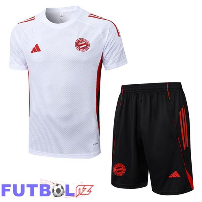 Camiseta Entrenamiento Bayern Munich + Cortos Blanco 2025/2026