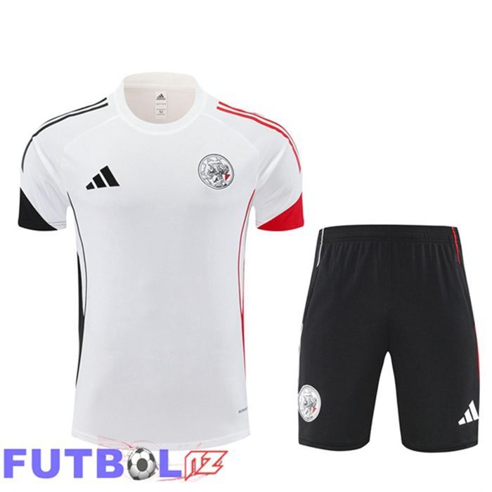 Camiseta Entrenamiento AFC Ajax + Cortos Blanco 2025/2026