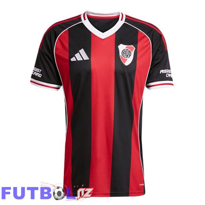 Camisetas De Futbol River Plate Segunda Rojo Negro 2025/2026