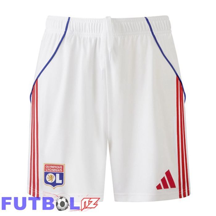 Cortos de Futbol lyon OL Primera Blanco 2025/2026