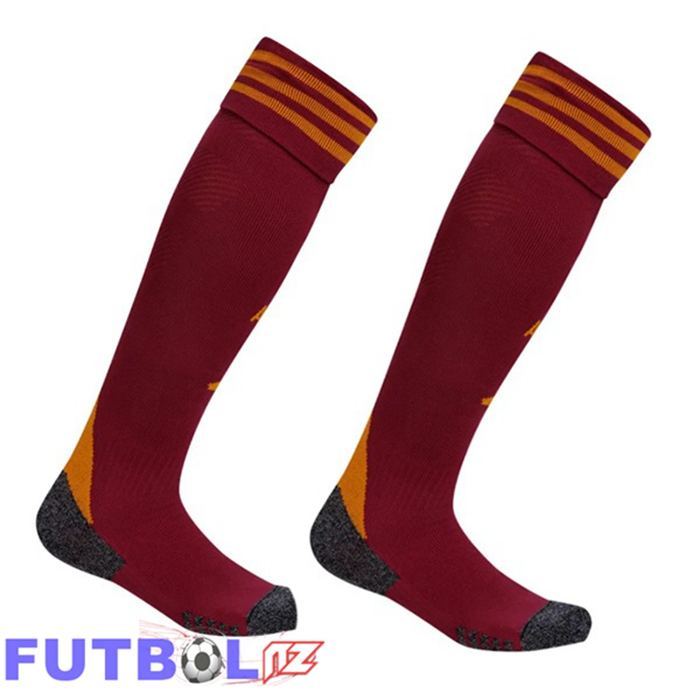Calcetines De Futbol AS Roma Primera Rojo 2025/2026