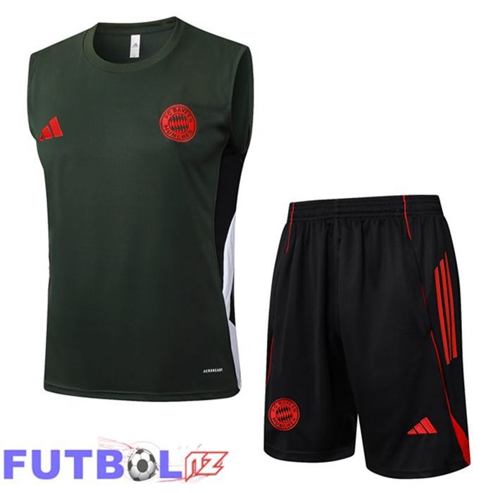 Chalecos De Futbol Bayern Munich + Cortos Verde 2025/2026