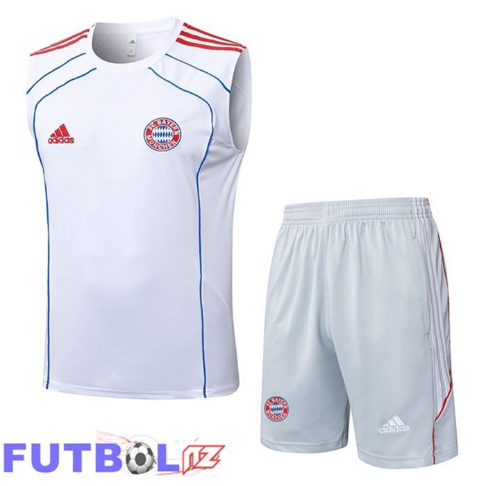 Chalecos De Futbol Bayern Munich + Cortos Blanco 2025/2026