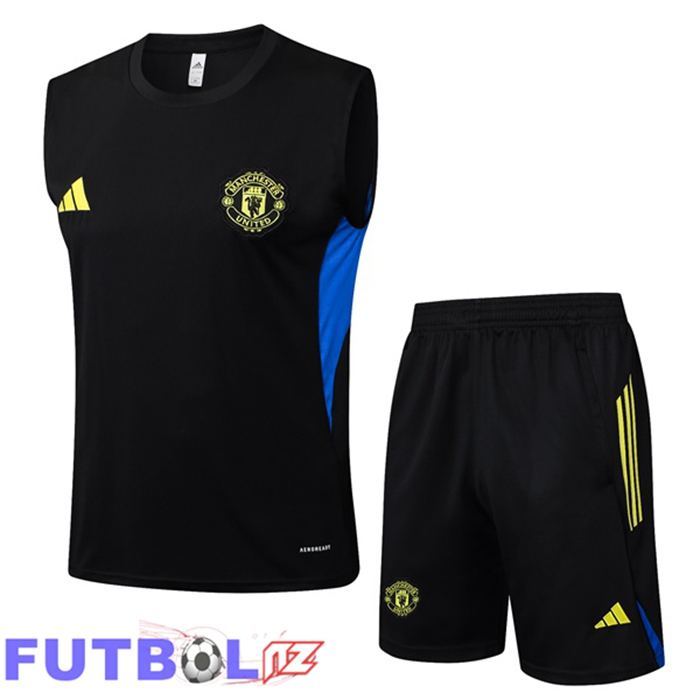 Chalecos De Futbol Manchester United + Cortos Negro 2025/2026