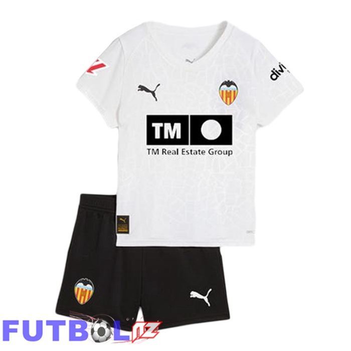 Camisetas De Futbol Valencia CF Ninos Primera Blanco 2025/2026