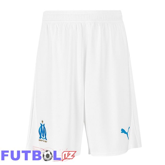 Cortos de Futbol Marsella OM Primera Blanco 2025/2026