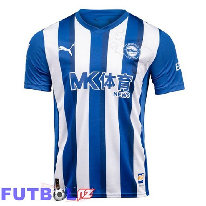 Camisetas De Futbol Deportivo Alaves Primera Azul Blanco 2025/2026