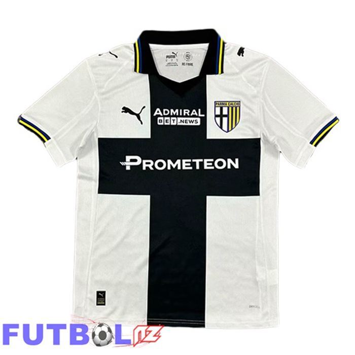 Camisetas De Futbol Parma Calcio Primera Blanco Negro 2025/2026