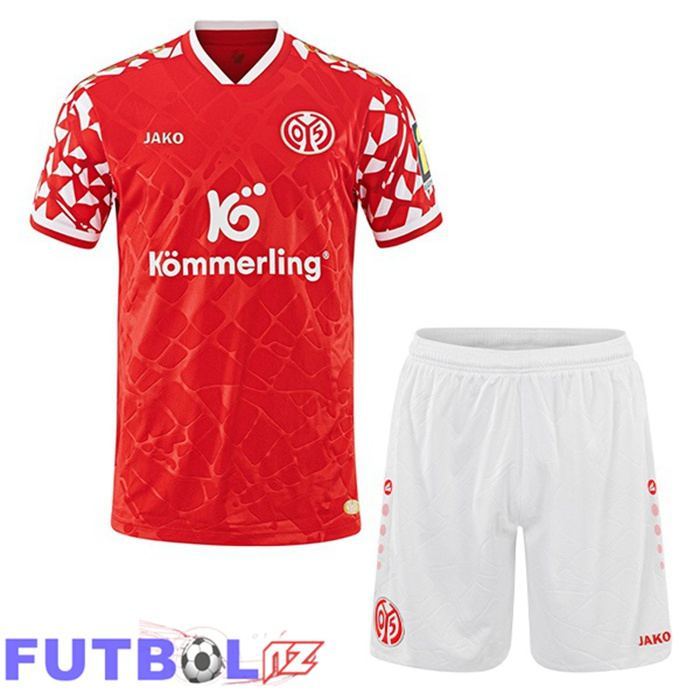 Camisetas De Futbol FSV Mainz 05 Ninos Primera Rojo 2025/2026