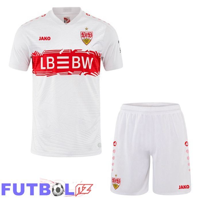 Camisetas De Futbol VfB Stuttgart Ninos Primera Blanco 2025/2026