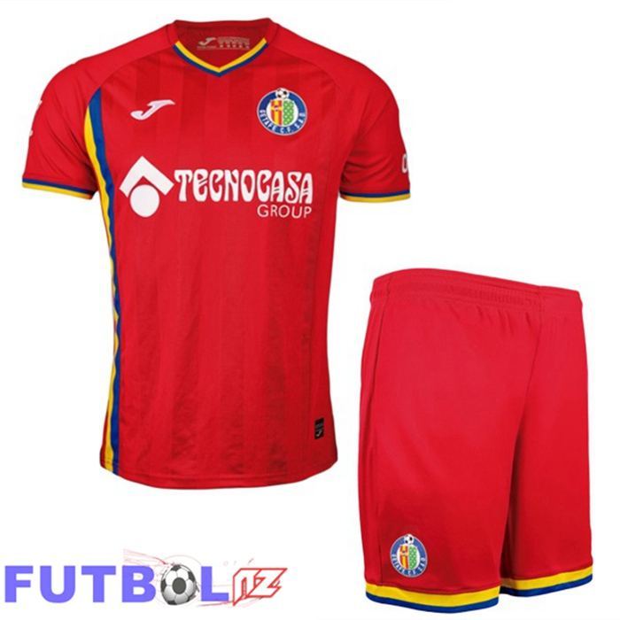 Camisetas De Futbol Getafe CF Ninos Segunda Rojo 2025/2026