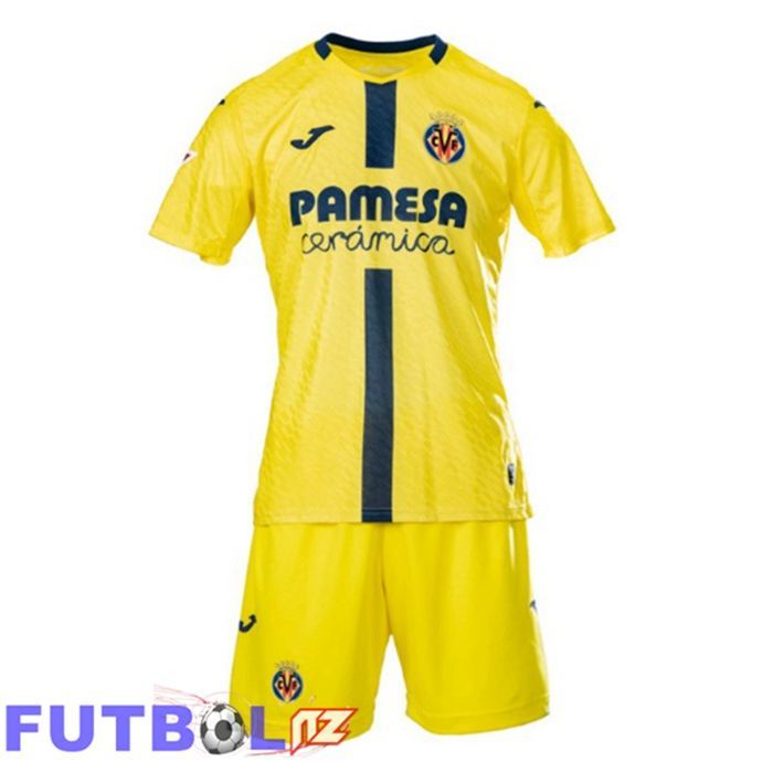 Camisetas De Futbol Villarreal Ninos Primera Amarillo 2025/2026