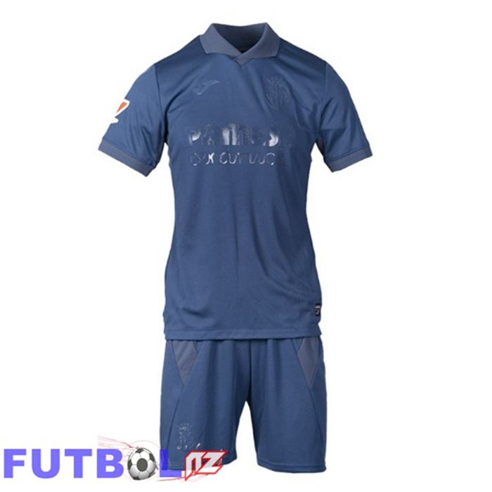 Camisetas De Futbol Villarreal Ninos Tercera Azul 2025/2026