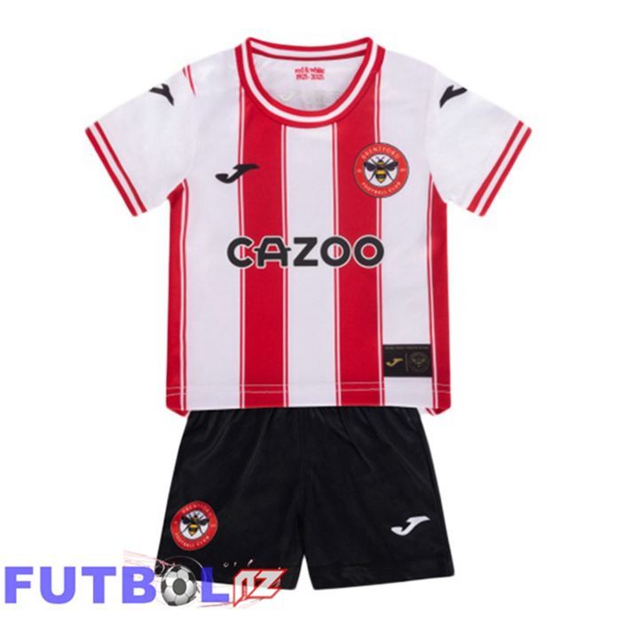 Camisetas De Futbol Brentford FC Ninos Primera Rojo Blanco 2025/2026