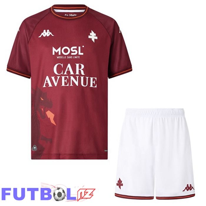 Camisetas De Futbol FC Metz Ninos Primera Marrón 2025/2026