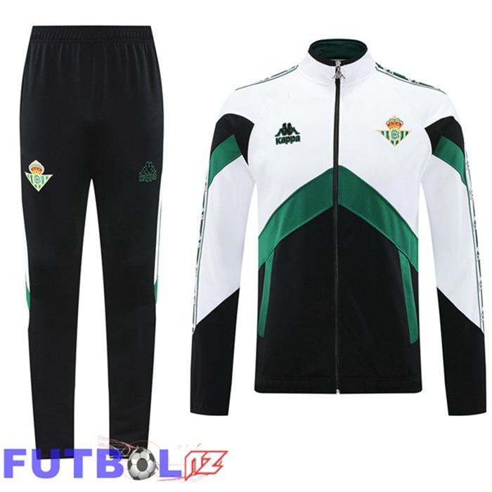 Chandal Equipos De Futbol - Chaqueta Real Betis Blanco Verde 2025/2026 Chandal Equipos De Futbol - Chaqueta Real Betis Blanco Verde 2025/2026