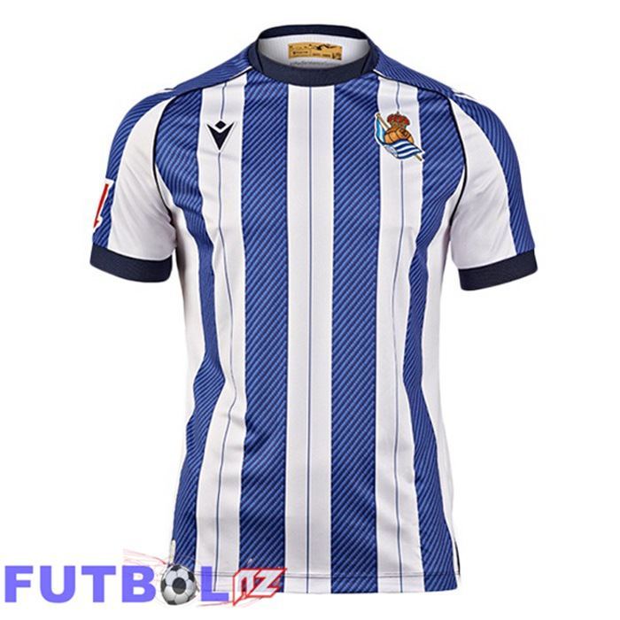 Camisetas De Futbol Real Sociedad Primera Azul Blanco 2025/2026