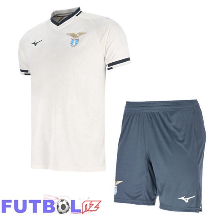 Camisetas De Futbol SS Lazio Ninos Segunda Blanco 2025/2026