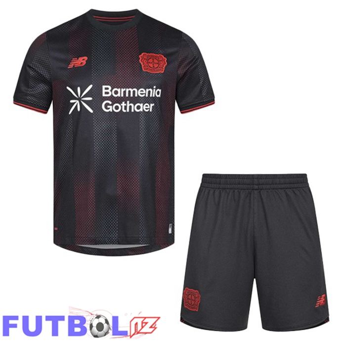 Camisetas De Futbol Bayer 04 Leverkusen Ninos Primera Negro 2025/2026