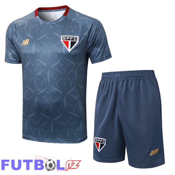 Camiseta Entrenamiento Sao Paulo FC + Cortos Azul Real 2025/2026