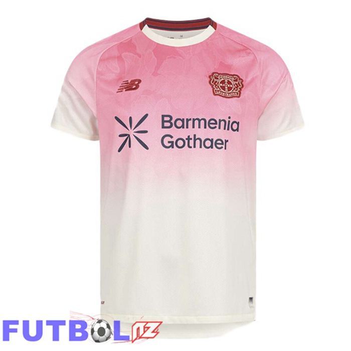 Camisetas De Futbol Bayer 04 Leverkusen Segunda Blanco Rosado 2025/2026