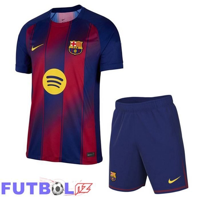 Camisetas De Futbol FC Barcelona Ninos Primera Azul Rojo 2025/2026