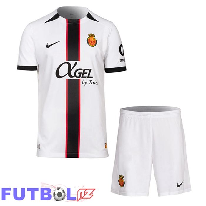 Camisetas De Futbol RCD Mallorca Ninos Segunda Blanco 2025/2026