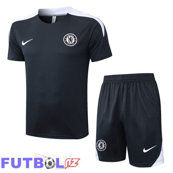 Camiseta Entrenamiento FC Chelsea + Cortos Gris 2025/2026