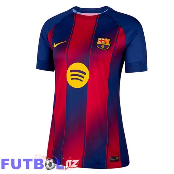 Camisetas De Futbol FC Barcelona Mujer Primera Azul Rojo 2025/2026