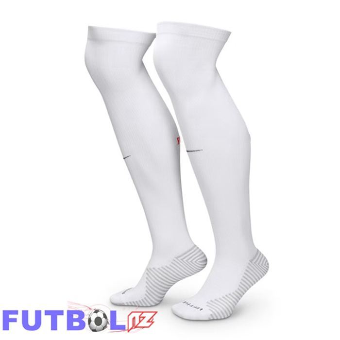 Calcetines De Futbol Paris PSG Segunda Blanco 2025/2026