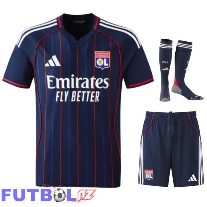 Camisetas De Futbol lyon OL Segunda (Cortos + Calcetines) 2025 2026
