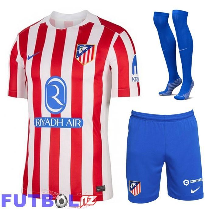 Camisetas De Futbol Atletico Madrid Primera (Cortos + Calcetines) 2025 2026
