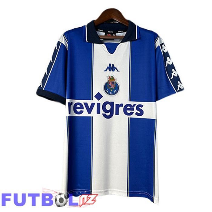 Camisetas De Futbol FC Porto Retro Primera Blanco Azul 1999-2000