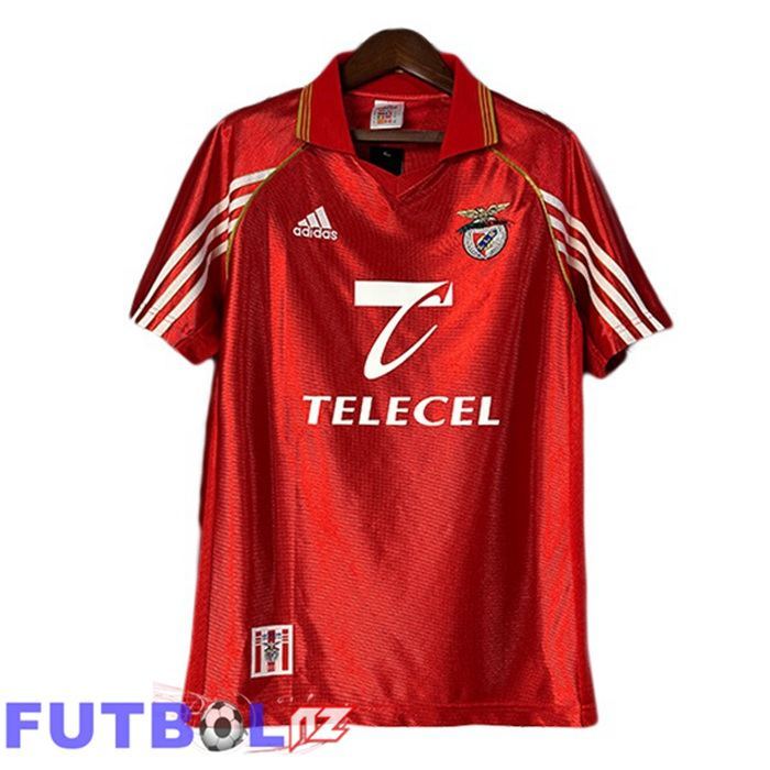 Camisetas De Futbol S.L Benfica Retro Primera Rojo 1998-1999