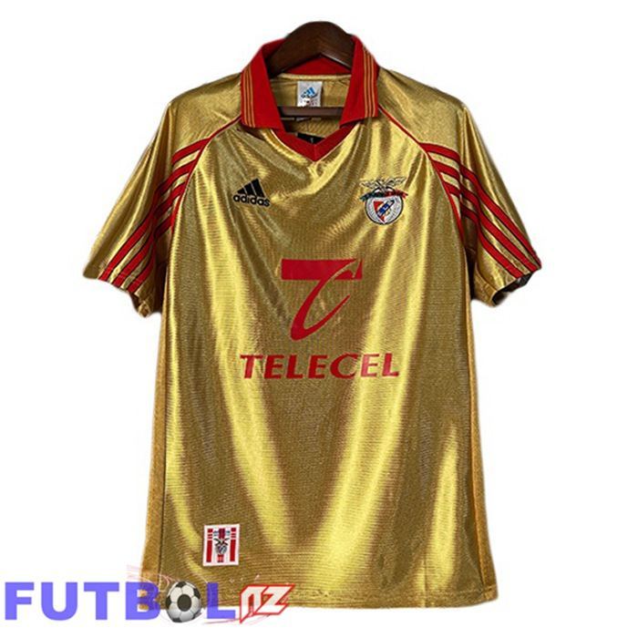 Camisetas De Futbol S.L Benfica Retro Segunda Amarillo 1998-1999