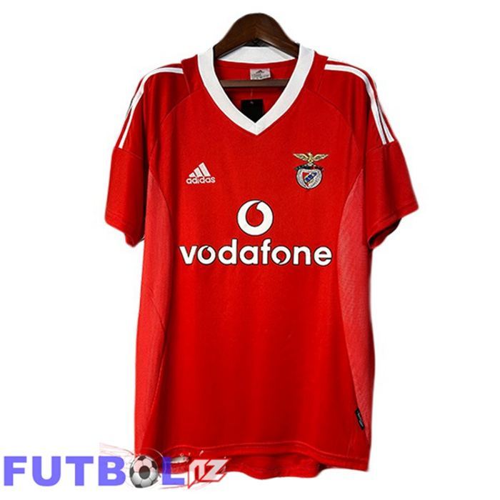 Camisetas De Futbol S.L Benfica Retro Primera Rojo 2002-2003