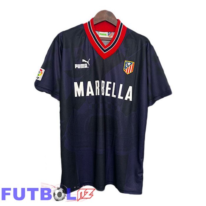 Camisetas De Futbol Atletico Madrid Retro Tercera Azul Real 1995-1996