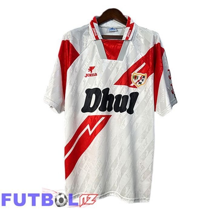Camisetas De Futbol Rayo Vallecano Retro Primera Rojo Blanco 1994-1995