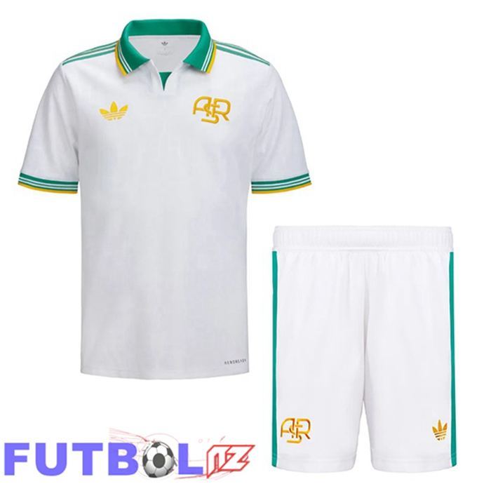 Camisetas De Futbol AS Roma Ninos Tercera Blanco 2025/2026