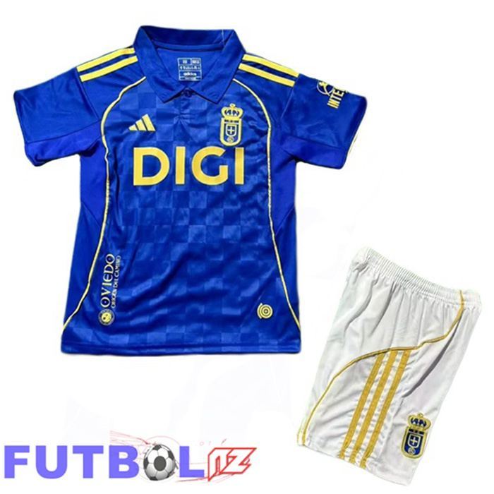 Camisetas De Futbol Real Oviedo Ninos Primera Azul 2025/2026