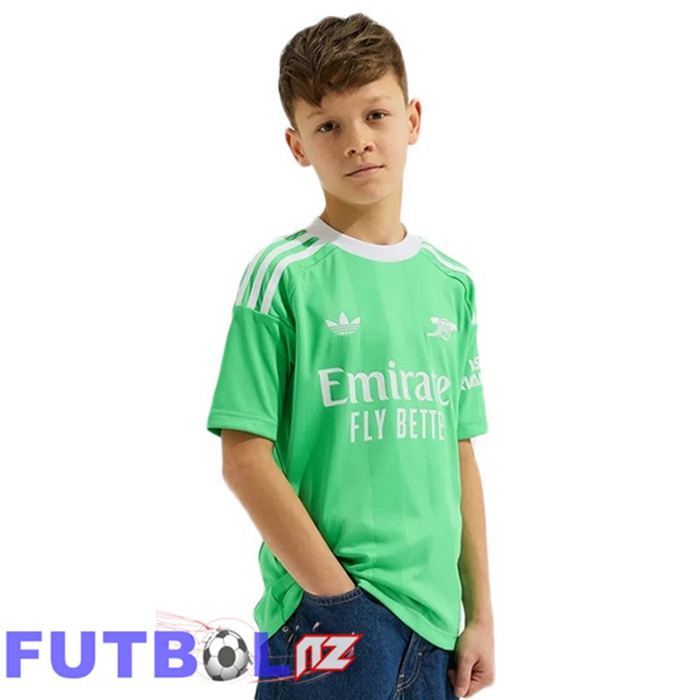 Camisetas De Futbol Arsenal Ninos Portero Verde 2025/2026
