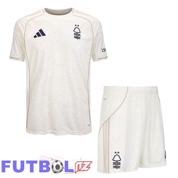 Camisetas De Futbol Nottingham Forest Ninos Segunda Blanco 2025/2026