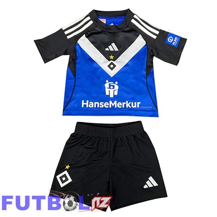 Camisetas De Futbol Hamburger SV Ninos Segunda Azul 2025/2026