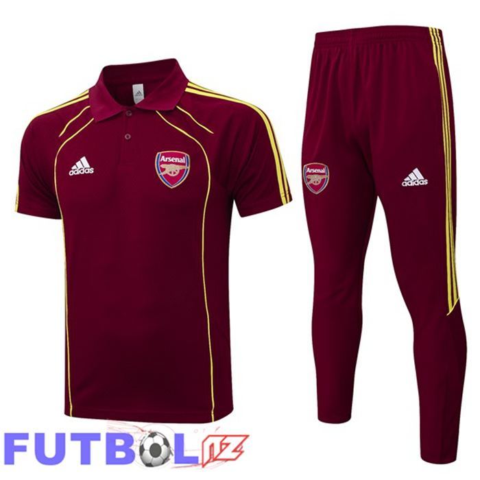 Camiseta Polo Arsenal + Pantalones Rojo 2025/2026